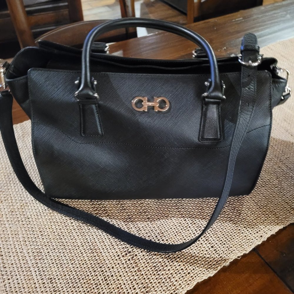 Salvatore Ferragamo Handbag with cover bag